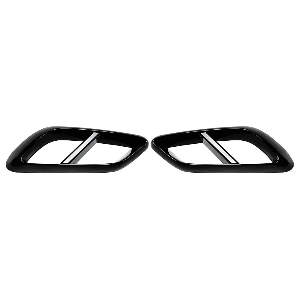 Black Rear Throat Exhaust Pipe Cover Trim for Mercedes Benz E Class (2024+)