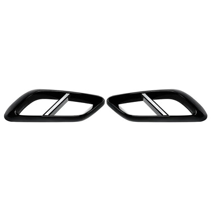 Black Rear Throat Exhaust Pipe Cover Trim for Mercedes Benz E Class (2024+)