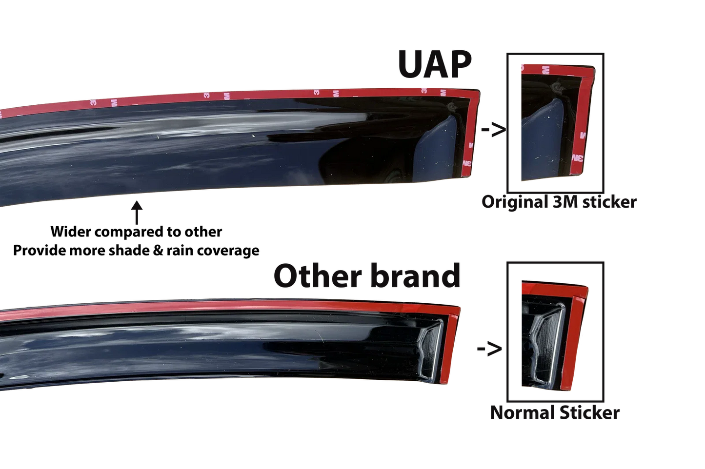 Weather Shield Window Visor for Isuzu D-Max (2012–2020)