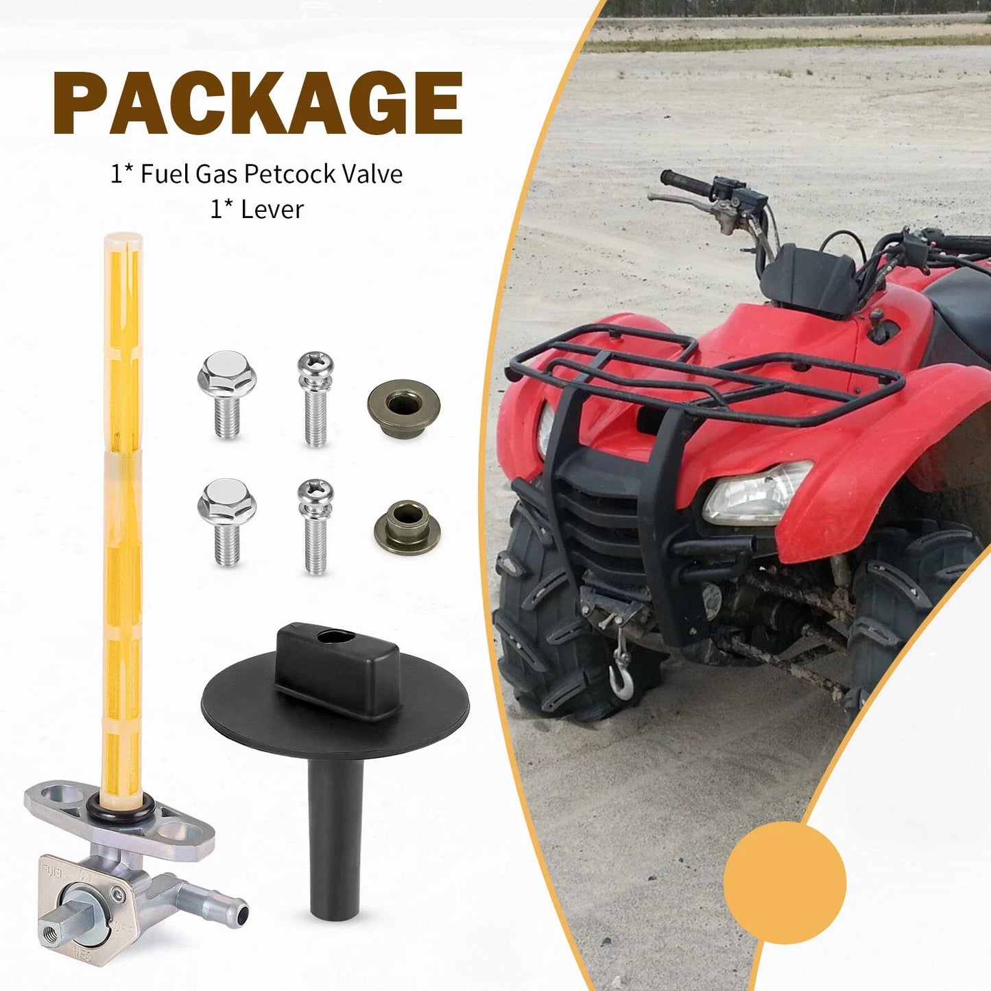 Fuel Petcock for Honda Rancher 420 TRX420 FPA/FPE/FPM 4x4 AT ES (2009–2014)