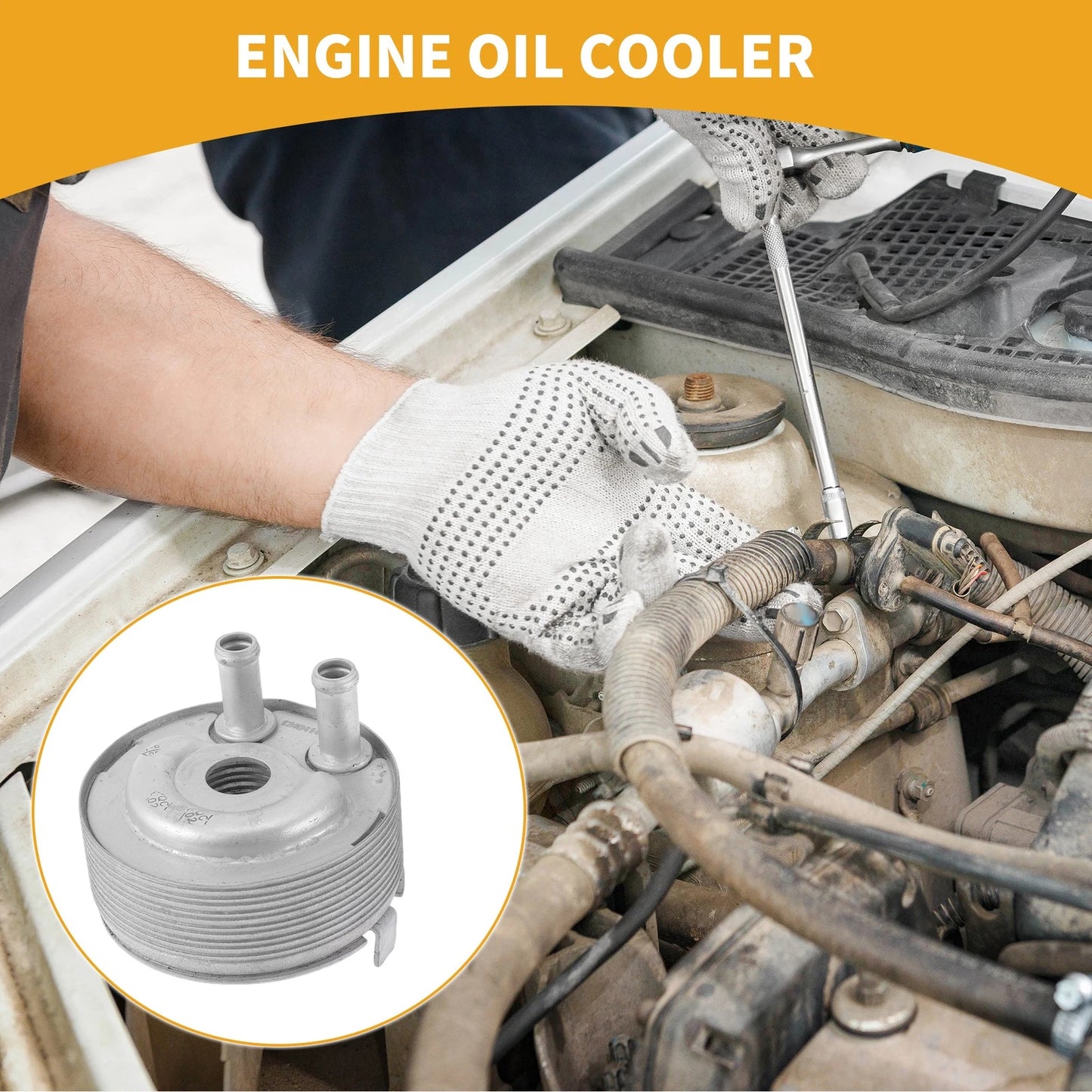 Engine Oil Cooler for Ford Fusion (2013–2016) No. 213055M301