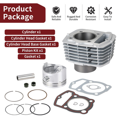 Top End Rebuild Kit with Piston and Gasket for Honda XR200 XR200R XL200R