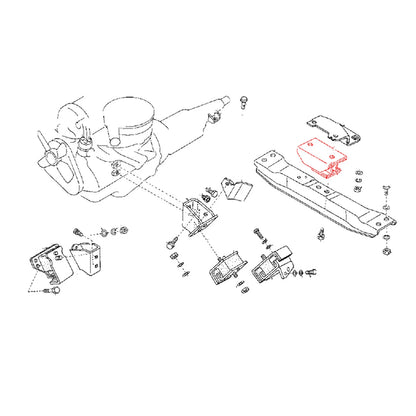 Rear Engine Mount for Nissan Datsun 720 1980-1986