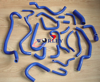 25PCS Silicone Radiator Hoses for Nissan Silvia 180SX 200SX S13 (89-94)