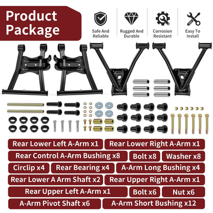 Rear Upper Lower A-Arm Bushing Kit for Polaris Sportsman (2000–2014)