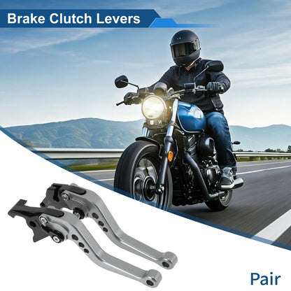 Adjustable Short Brake Clutch Levers for Suzuki SV650 (1999–2009) Titanium Tone