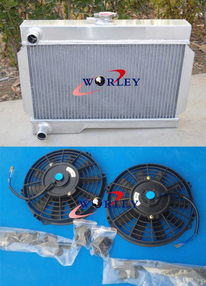 Aluminum Radiator with Fans for Rover MG MGB GT (1962–1980)