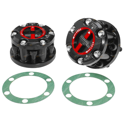 Set of 2 Free Wheeling Manual Hubs for Colorado Frontera Jackaroo D-Max