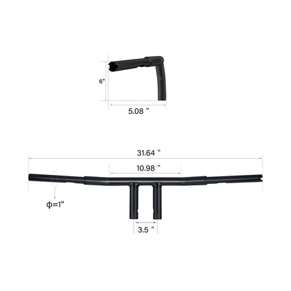 1-1/4" T-Bar Handlebar for Harley Sportster
