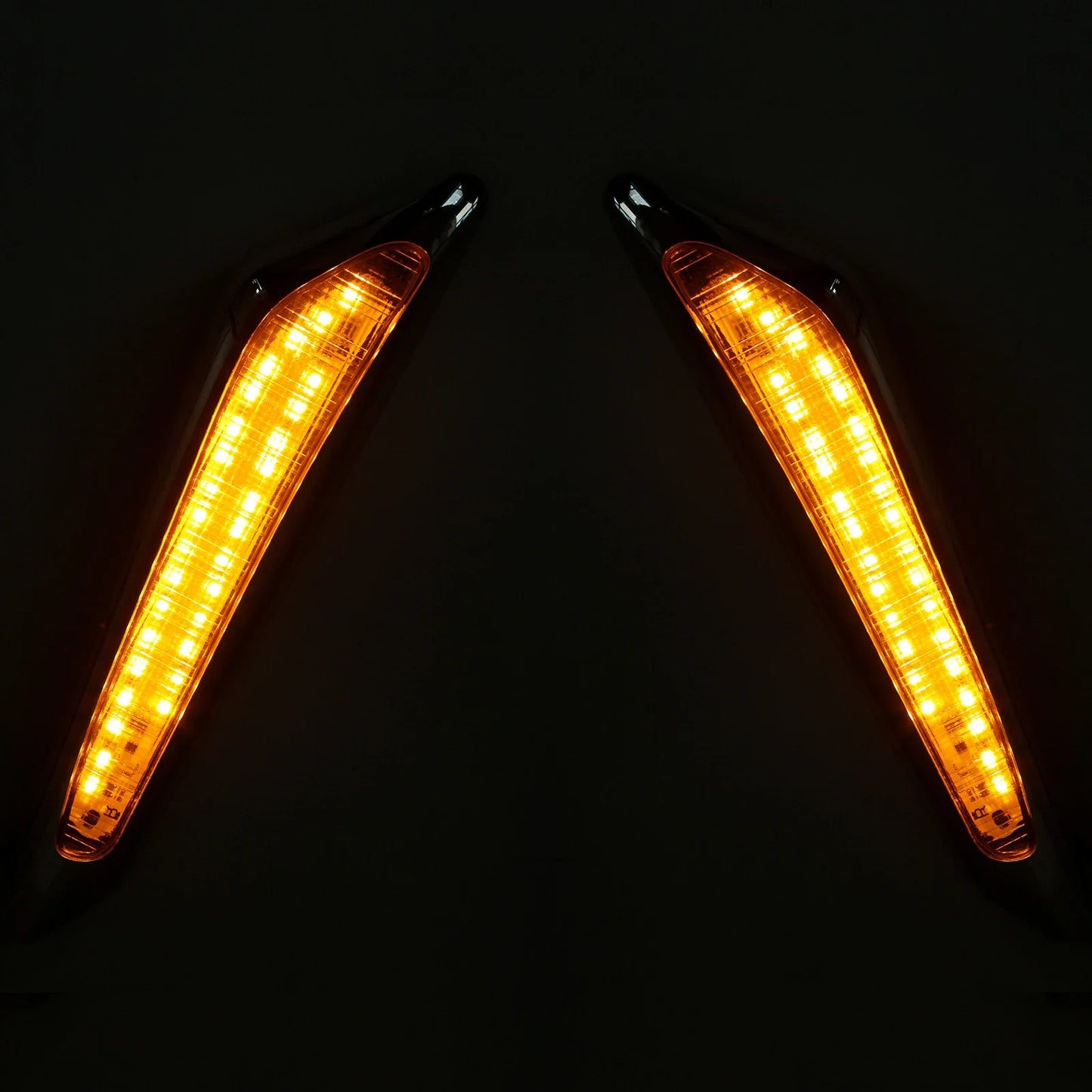 Front Brake Fork Mounted LED Amber Lights for Honda GL1800 (2018-2025)