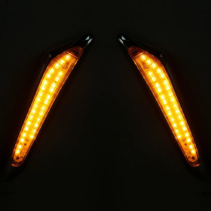 Front Brake Fork Mounted LED Amber Lights for Honda GL1800 (2018-2025)