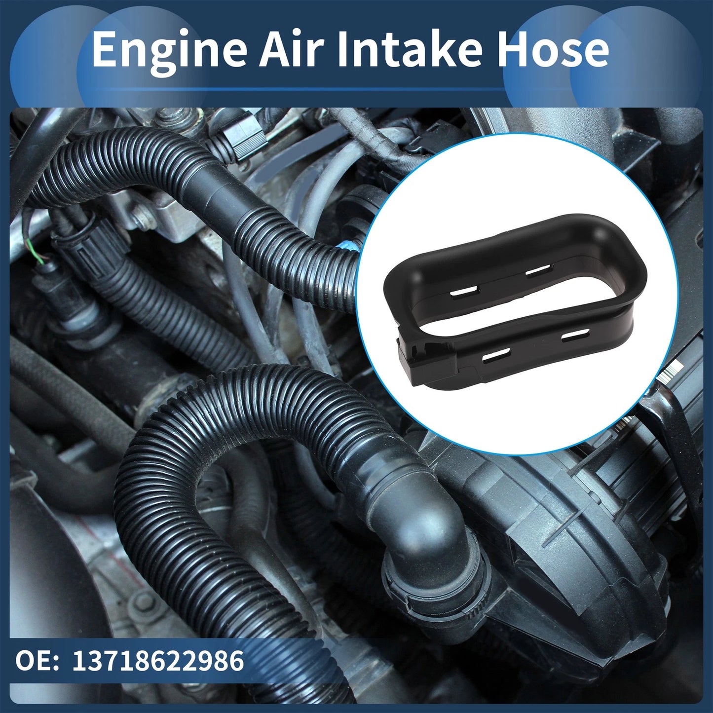 Engine Air Intake Hose for BMW 1 Series F20 (2011–2019) No. 13718622986