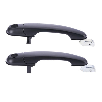 Set of 2 Outer Door Handles for Hyundai Tucson (2004–2010) - Black