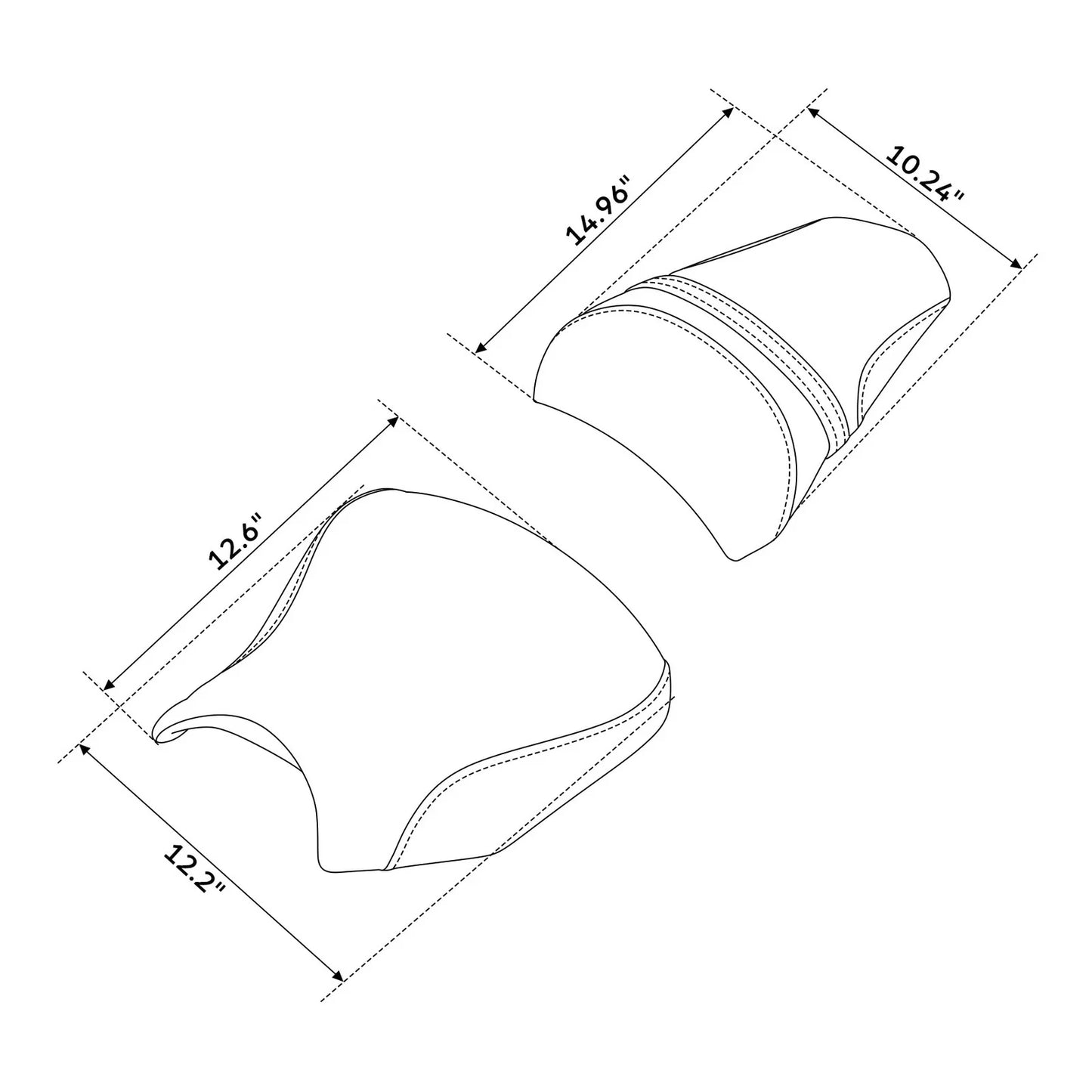 Rider & Passenger Seats for Kawasaki Ninja 650 Z650 (2017-2019)
