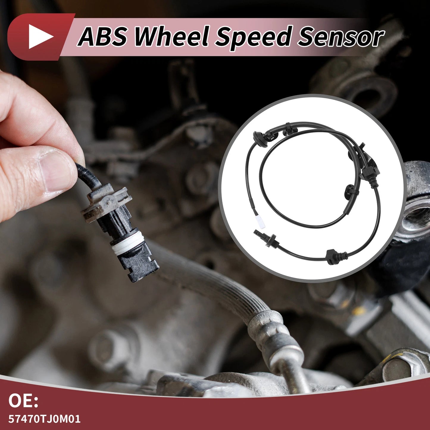 ABS Wheel Speed Sensor No. 57470TJ0M01 for Honda City (2009–2012)