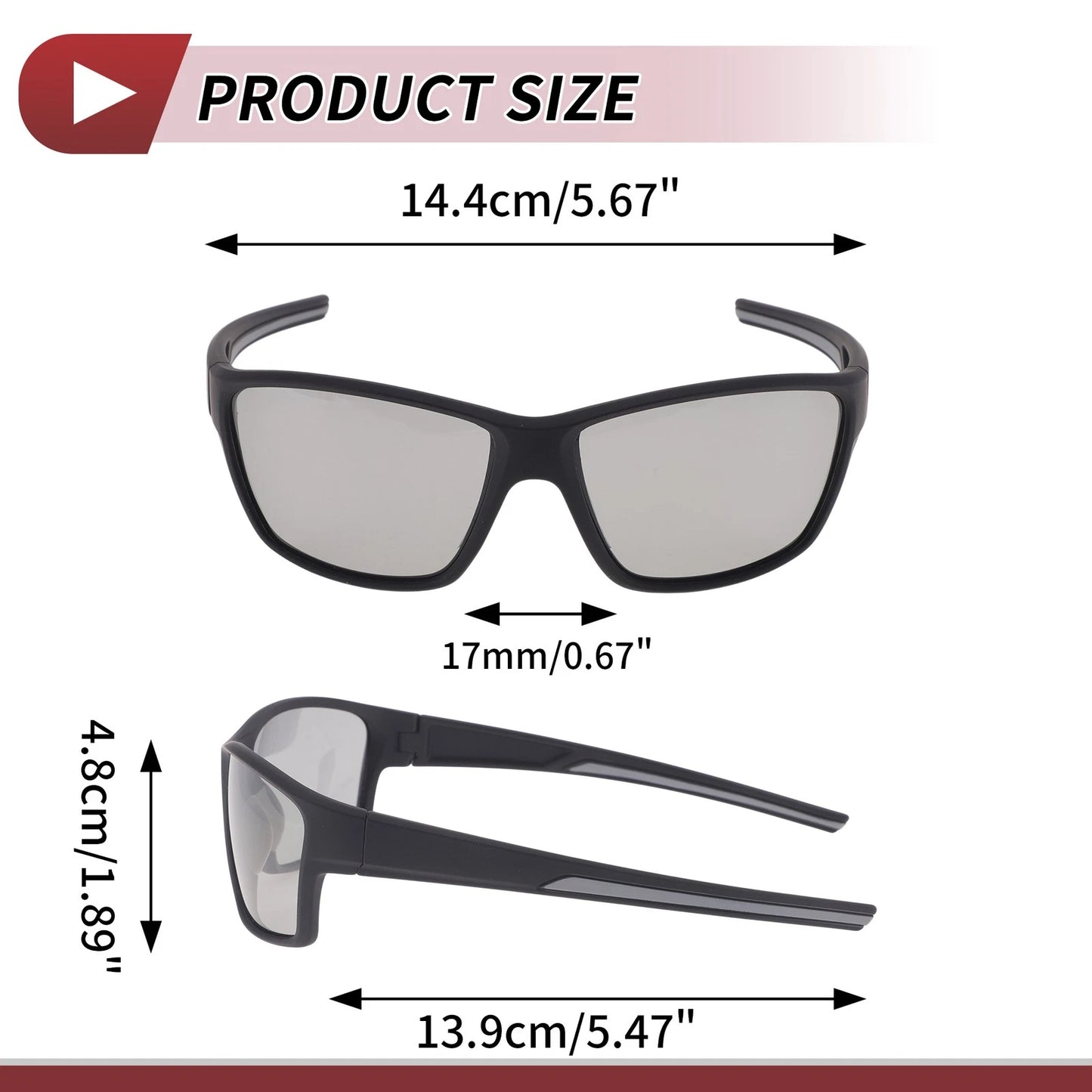 Set of 1 Motorcycle Riding Goggles for Universal Fit (Light Gray Lens)