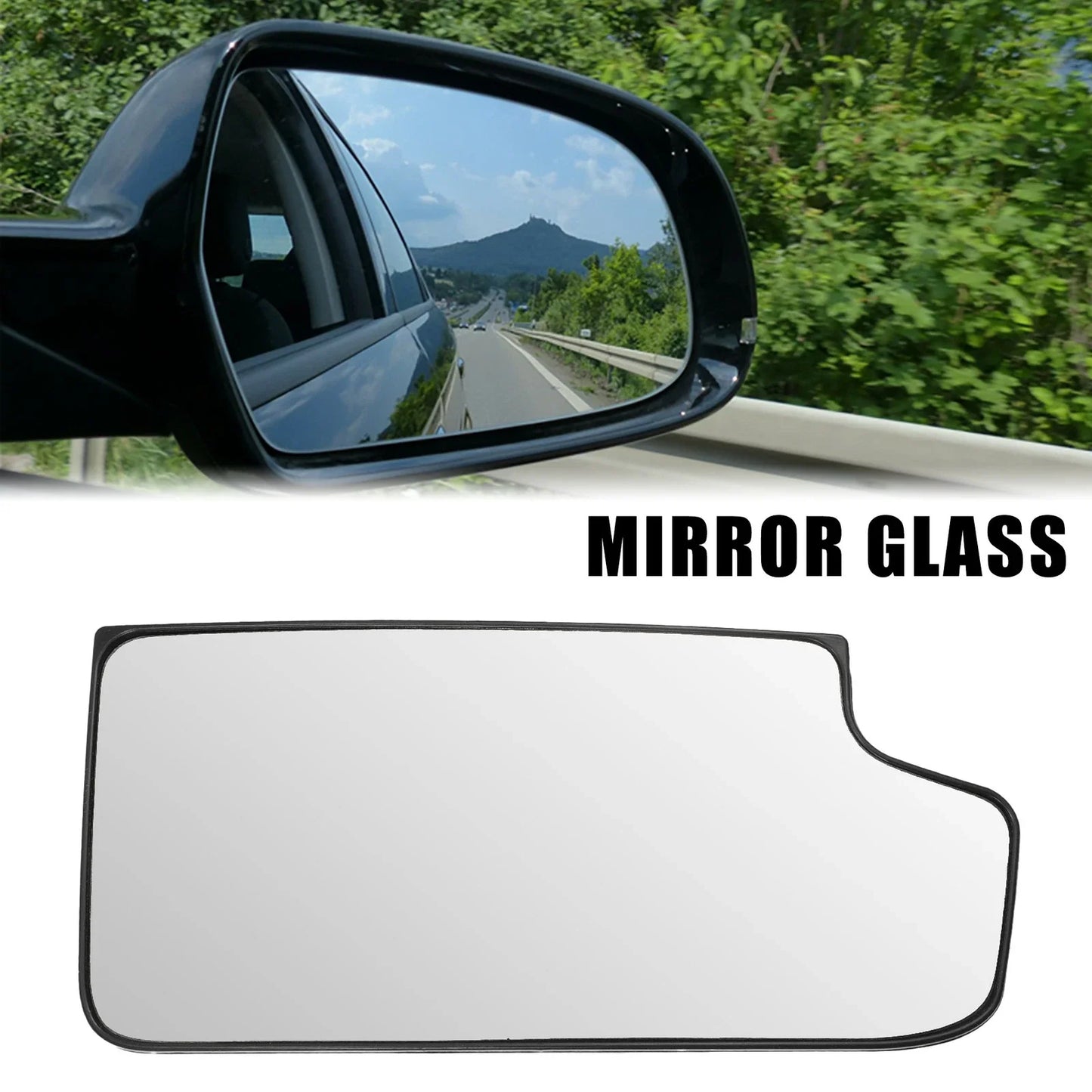 Right Side Rearview Mirror Glass for Chevrolet Silverado 1500 (2014-2019)