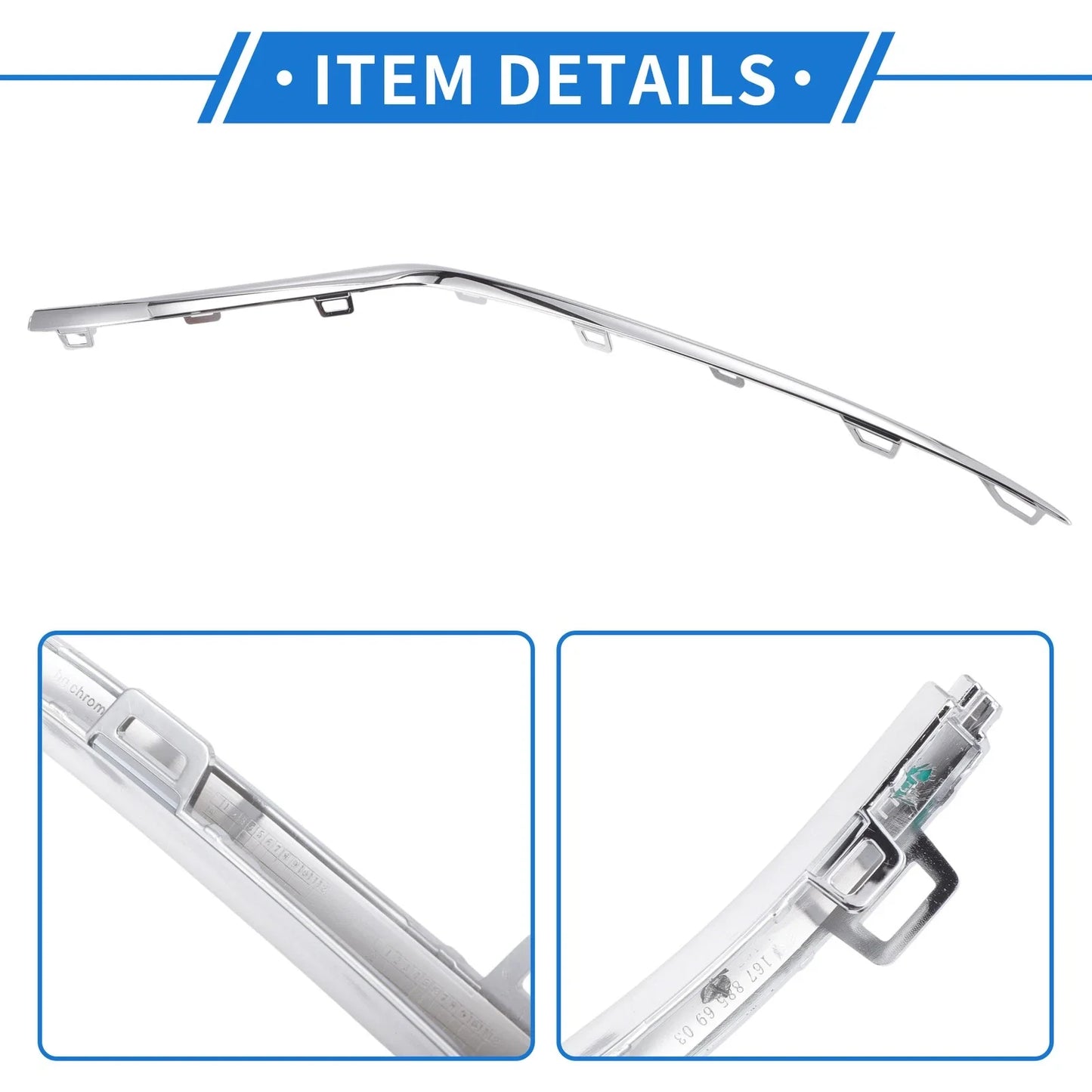 Front Right Bumper Grille Trim for Mercedes-Benz W167 GLE (2020-2023)