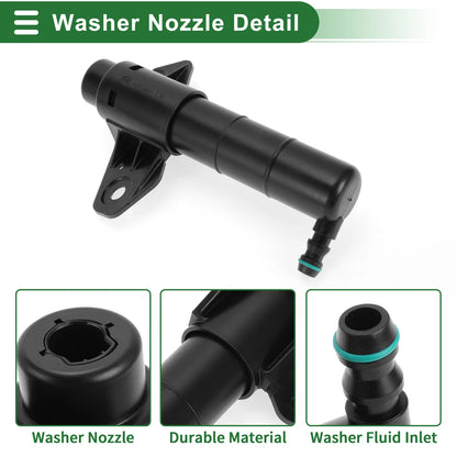 Front Driver Side Headlight Washer Nozzle for KIA Sportage III (2010–2016) No. 986703U000