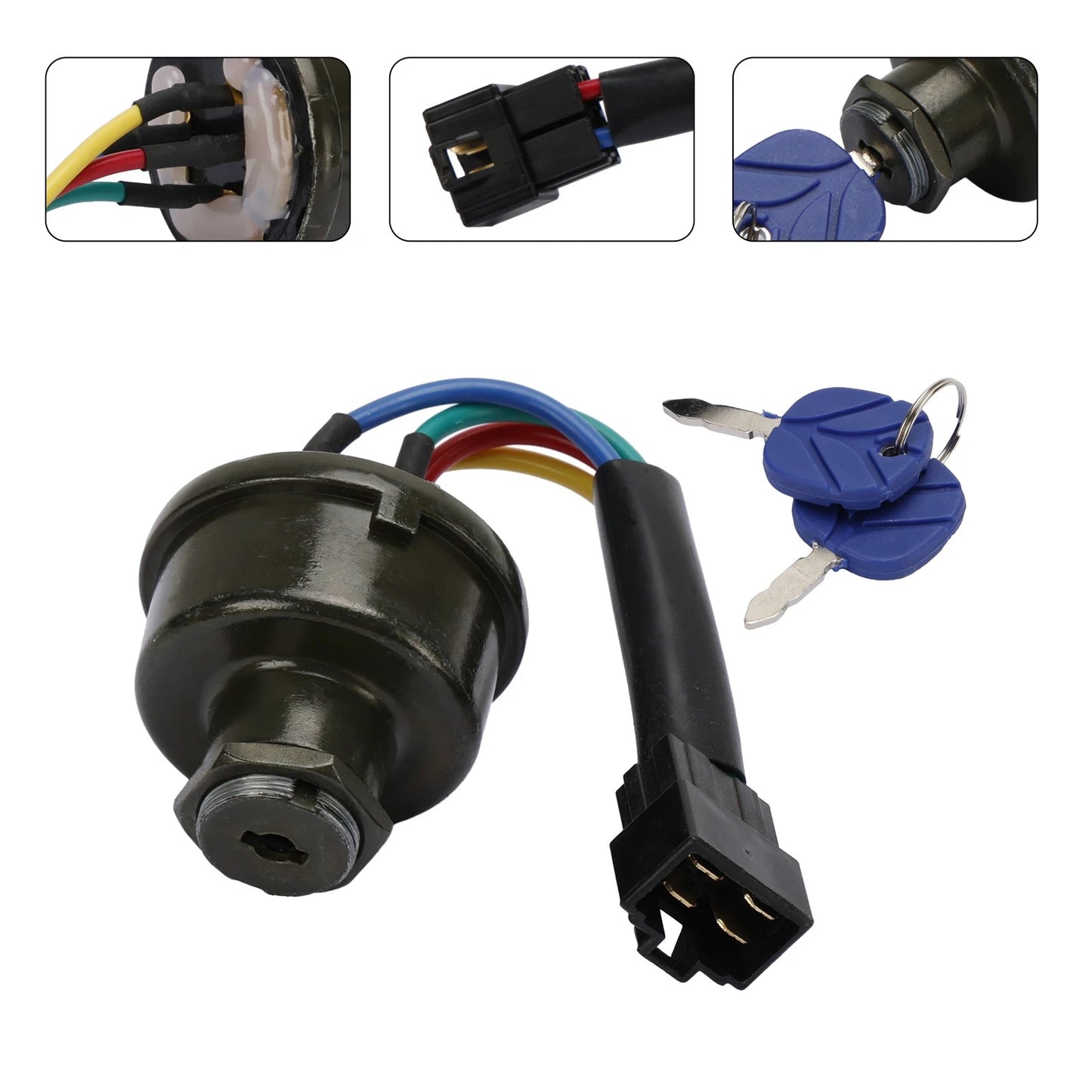 Ignition Switch with Keys 82826806 87304791 for New Holland TT45A TT50A (2000–2005)