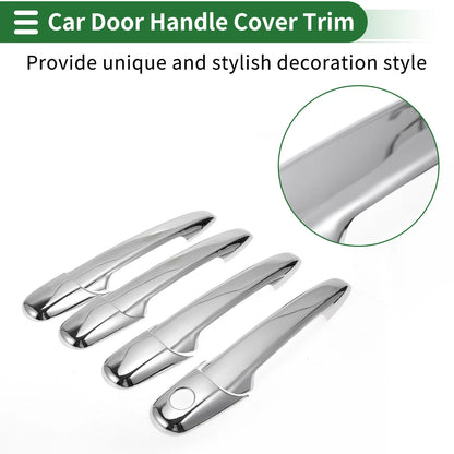 Car Door Handle Cover Trim for Mazda 6 (2003–2008) Silver Tone