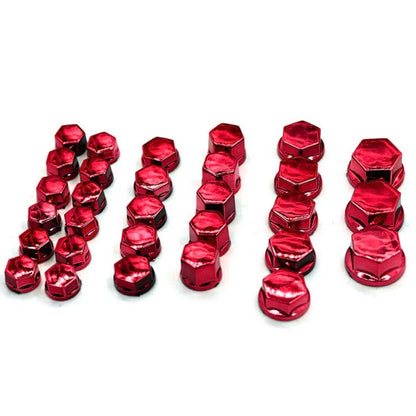 30x Motorcycle Screw Nut Caps Bolt Cover Decoration Accessories