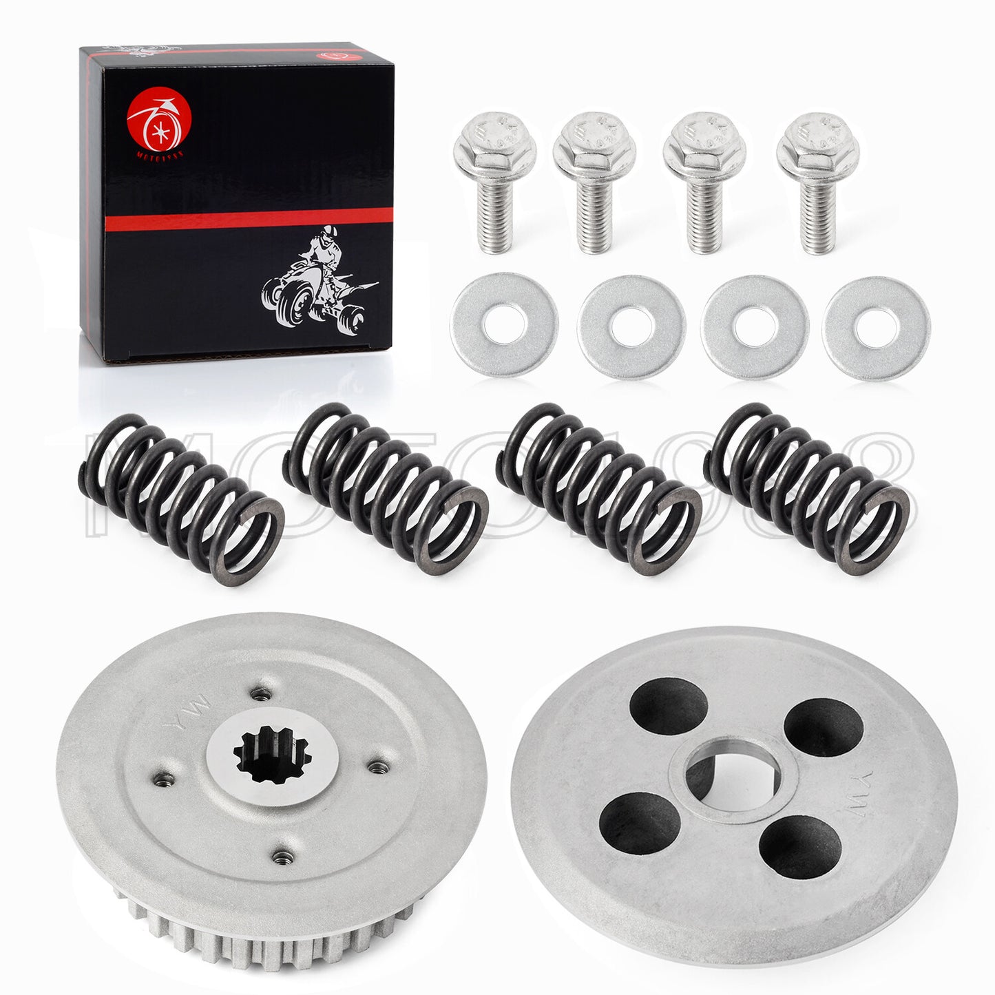 Clutch Center Inner Hub & Pressure Plate for Kawasaki KX80 KX85 KX100 (1998–2021)