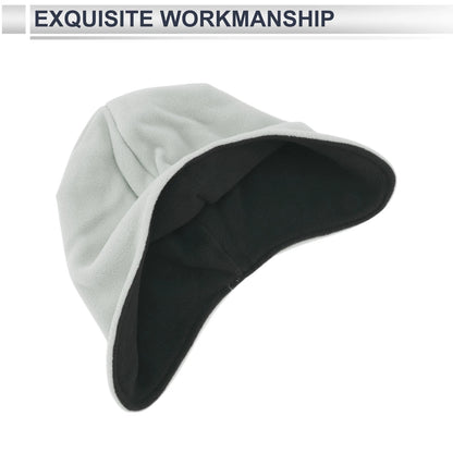 Cycling Hat for Universal Fit (27x30cm) - Polar Fleece, Light Gray