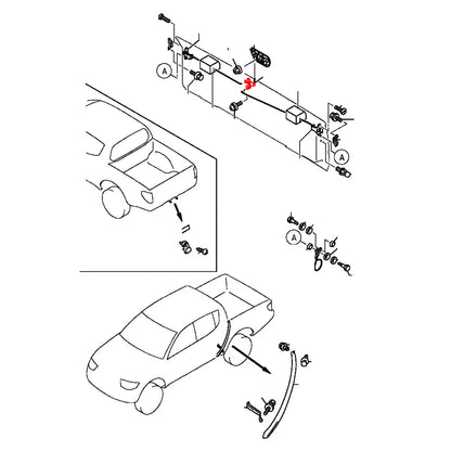Tail gate Handle Controller for Mitsubishi Triton L200 Sportero 2005-2015