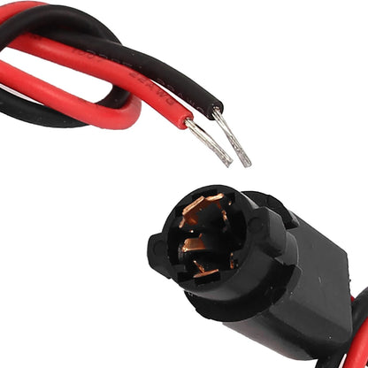 Set of 10 T5 LED Light Bulb Socket Connector Harness for DC 12V Vehicles