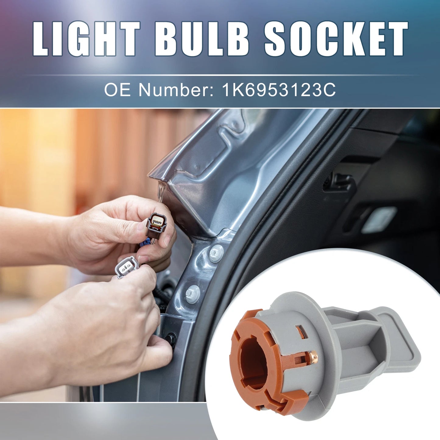 Light Bulb Socket No. 1K6953123C for Audi A6 Avant C6 (2005–2011)