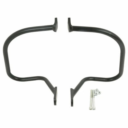 Black Chrome Rear Saddlebag Guard Bar for Harley Softail Heritage (1997-1999)