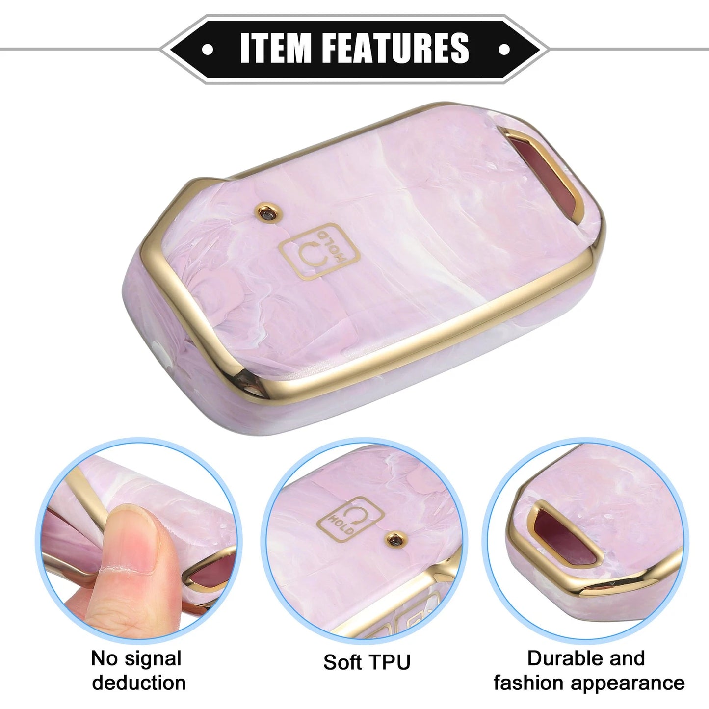 Key Fob Cover for Kia Soul (2020–2022) TPU Protection Pink