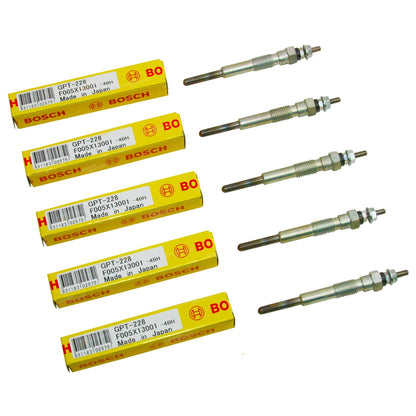 Set of 5 Diesel Glow Plugs for Toyota Landcruiser PZJ70