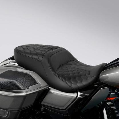 Black Driver Passenger Seat for Harley CVO Street Road Glide (2023-2025)