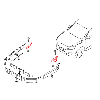 Hood Hinge Pair for Nissan Navara D23 NP300 (2014–2023)
