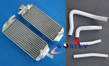 Aluminum Radiator with Blue Hose for Suzuki RM250 (1996–2000)