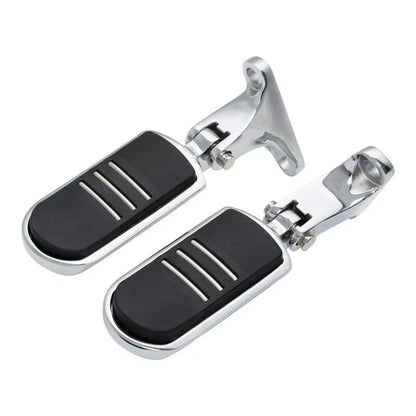 Chrome Rear Passenger Footpeg Mount for Harley Touring Street Glide (93-2025)