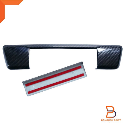 Carbon Fiber Black Tailgate Handle Cover for Isuzu D-Max (2020-2023)