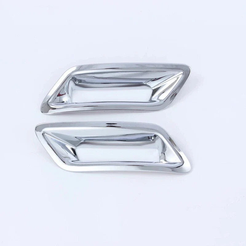 2 x Chrome Rear Fog Light Lamp Cover Decor Trim for Nissan Rogue (2021–2023)