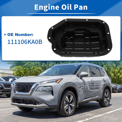 Engine Oil Pan Sump with Drain Plug for Nissan Pathfinder (2017–2020) 111106KA0B