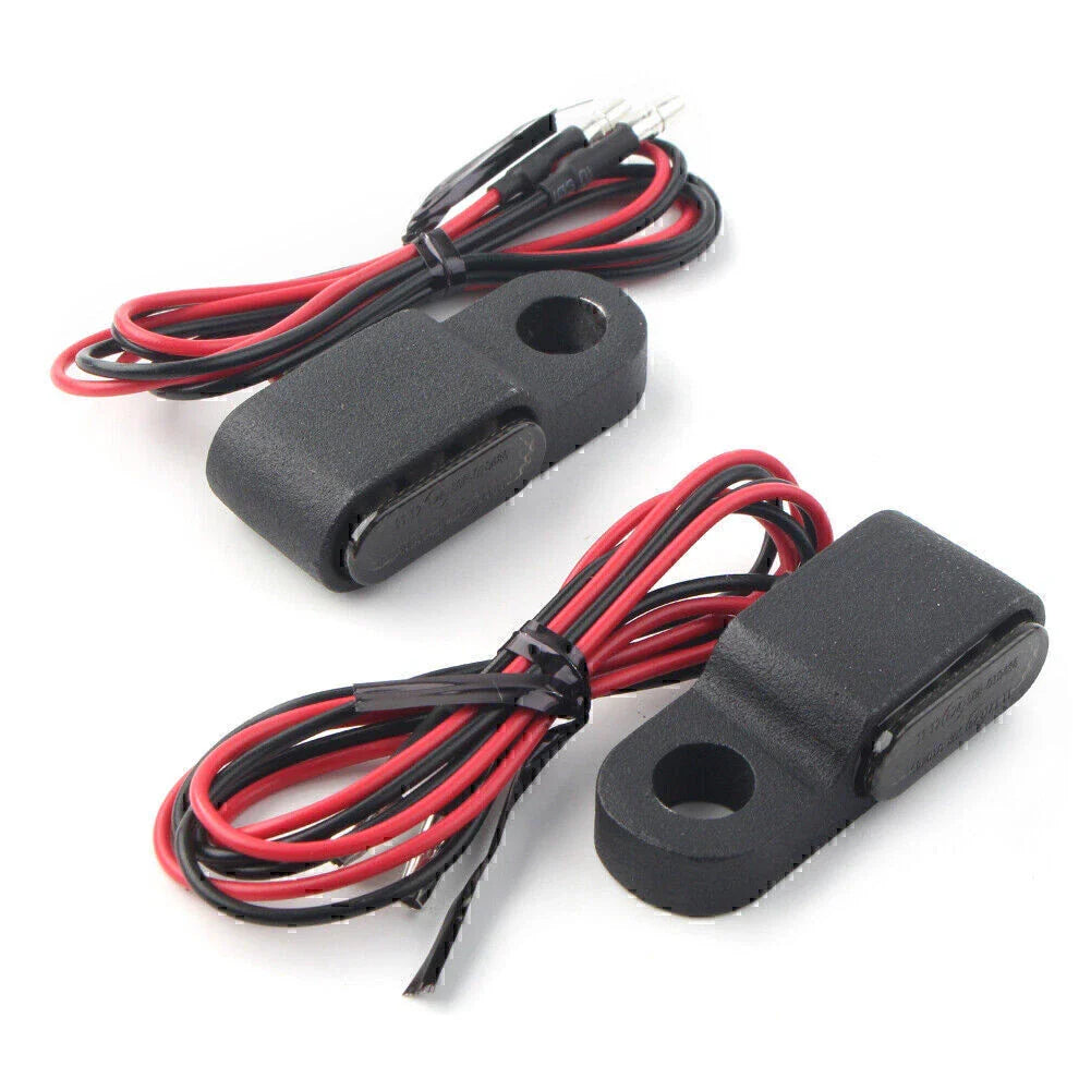 Mini Motorcycle LED Turn Signal Lights Amber Blinker
