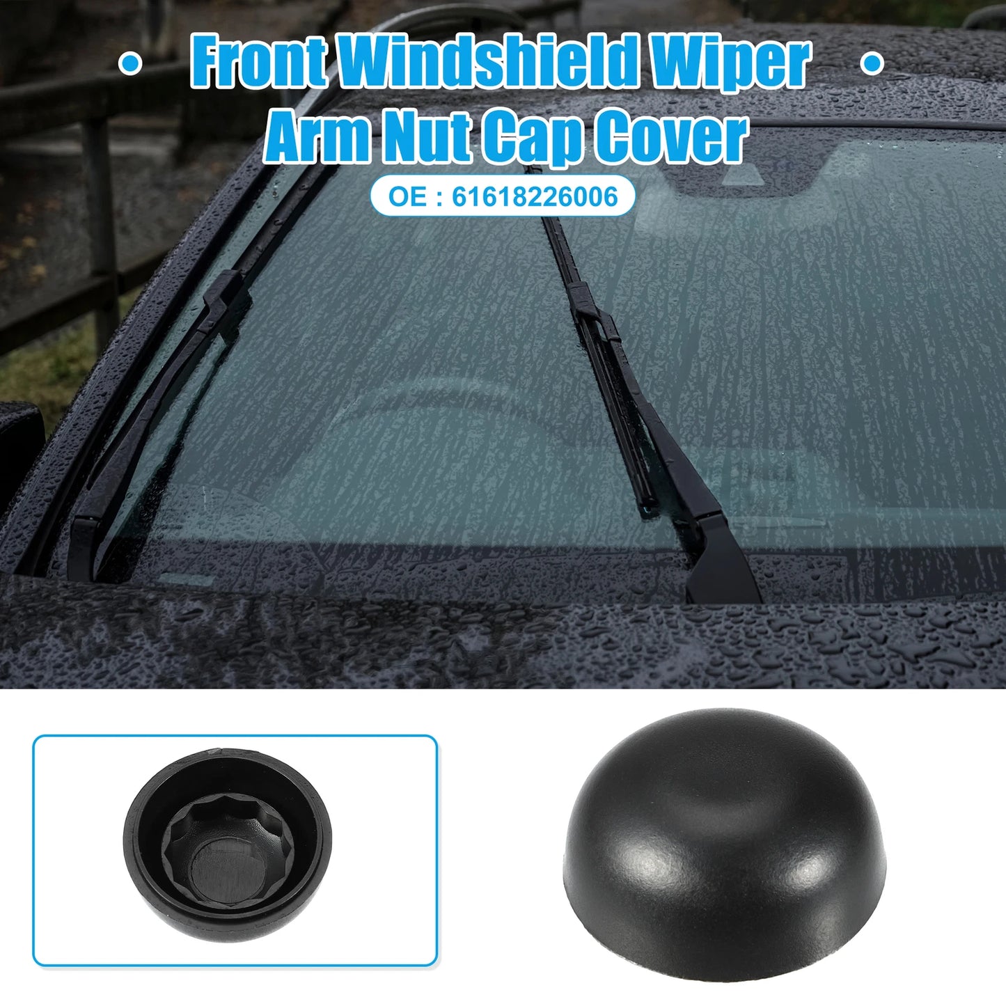 Front Windshield Wiper Arm Nut Cap for BMW 325Ci 330Ci M3 (2001–2006) No. 61618226006