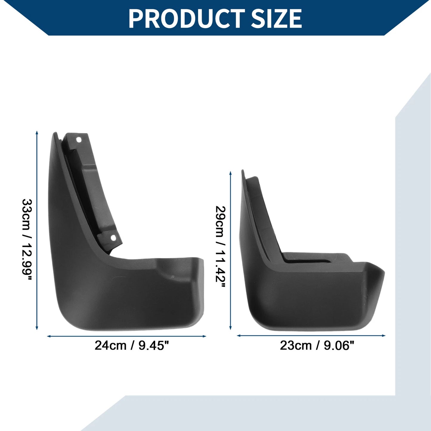 Set of 4 Mud Flaps Splash Guards for Land Rover Range Rover Velar (2017–2023)