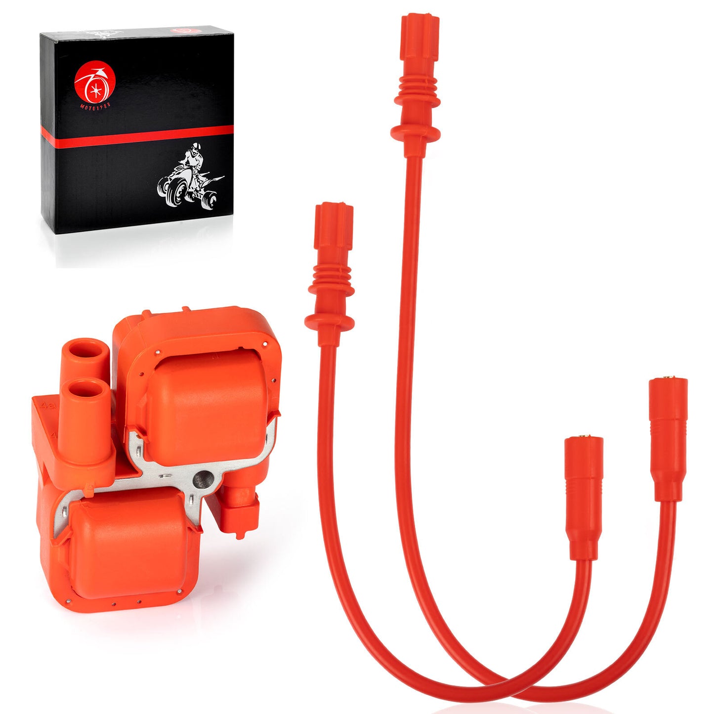 Ignition Coil & Spark Plug Wire Cap for Polaris Scrambler Sportsman (2015–2023)
