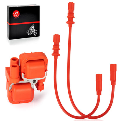 Ignition Coil & Spark Plug Wire Cap for Polaris Scrambler Sportsman (2015–2023)