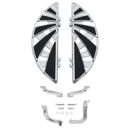 Chrome Driver Floorboards Mount Bracket for Harley Touring Road Glide (14-24)