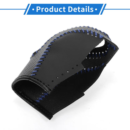 Gear Shift Knob Cover for Volkswagen Taos (2022–2023) Black Carbon Fiber Blue
