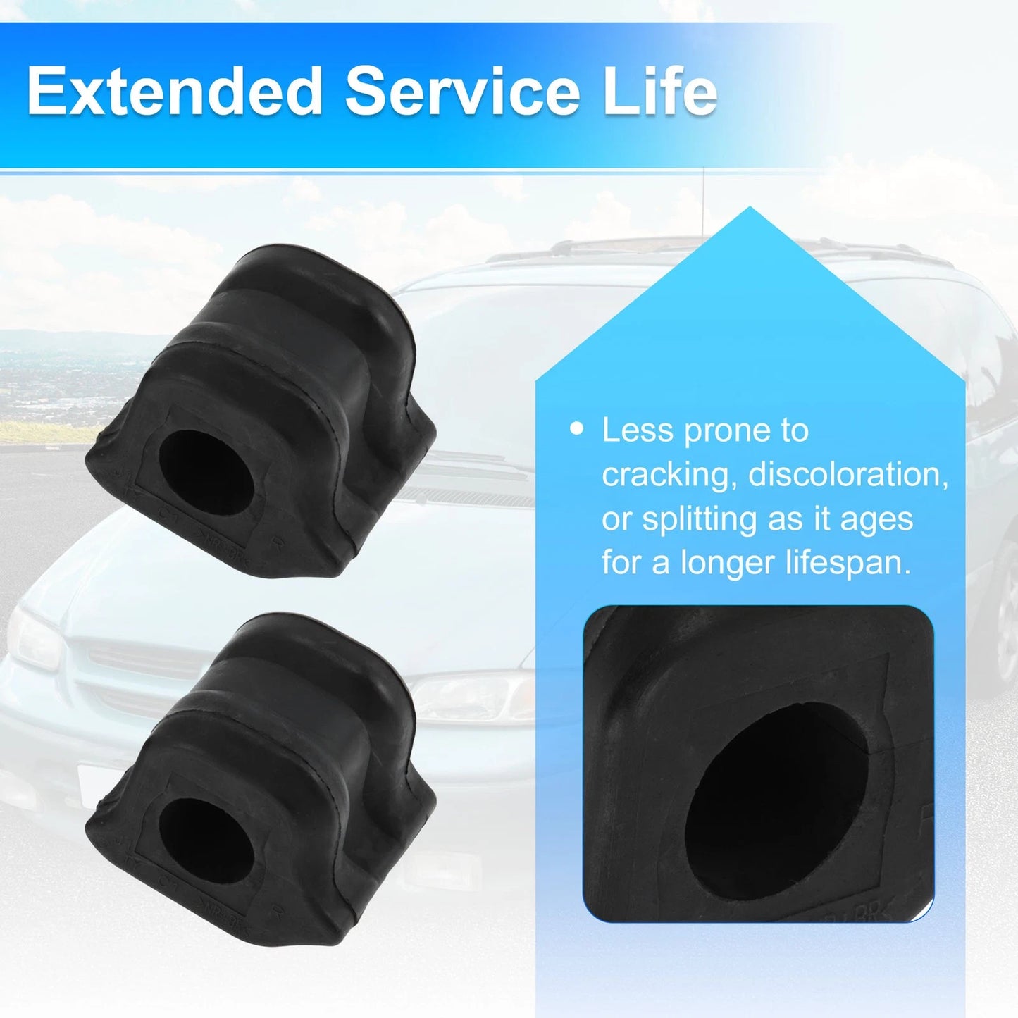 Stabilizer Sway Bar Bushing Kit No.4881528190 for Scion XB (2008–2015) Black