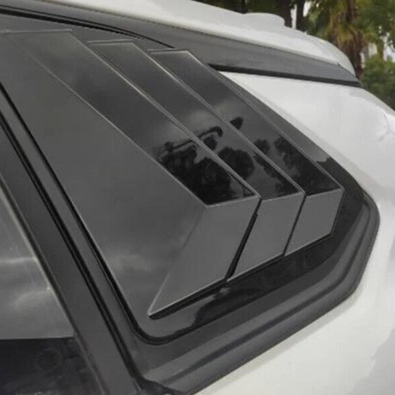 2 x Glossy Black Louver Shutter Cover Trim for Toyota Corolla Cross (2022–2022)